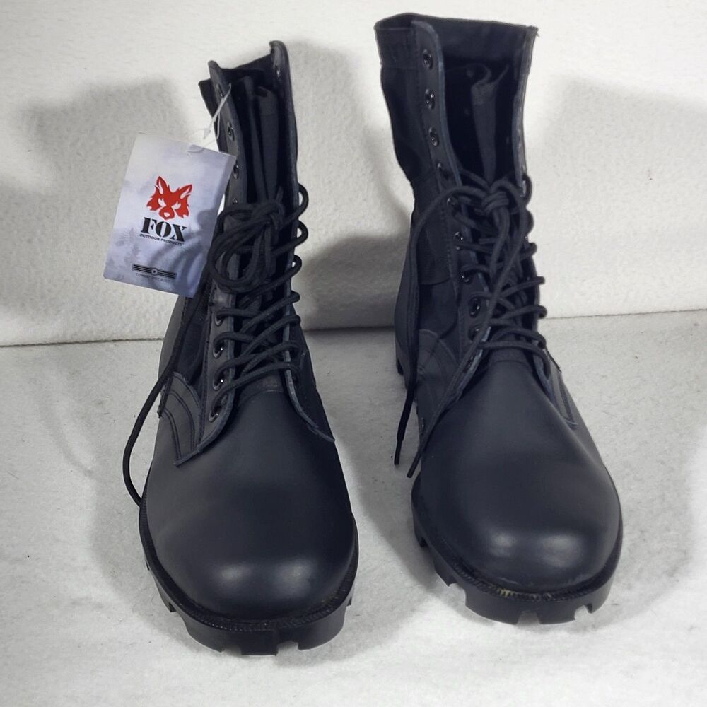 Fox Outdoor Products Vietnam Jungle Boots Trek Black 13 W NWT Combat